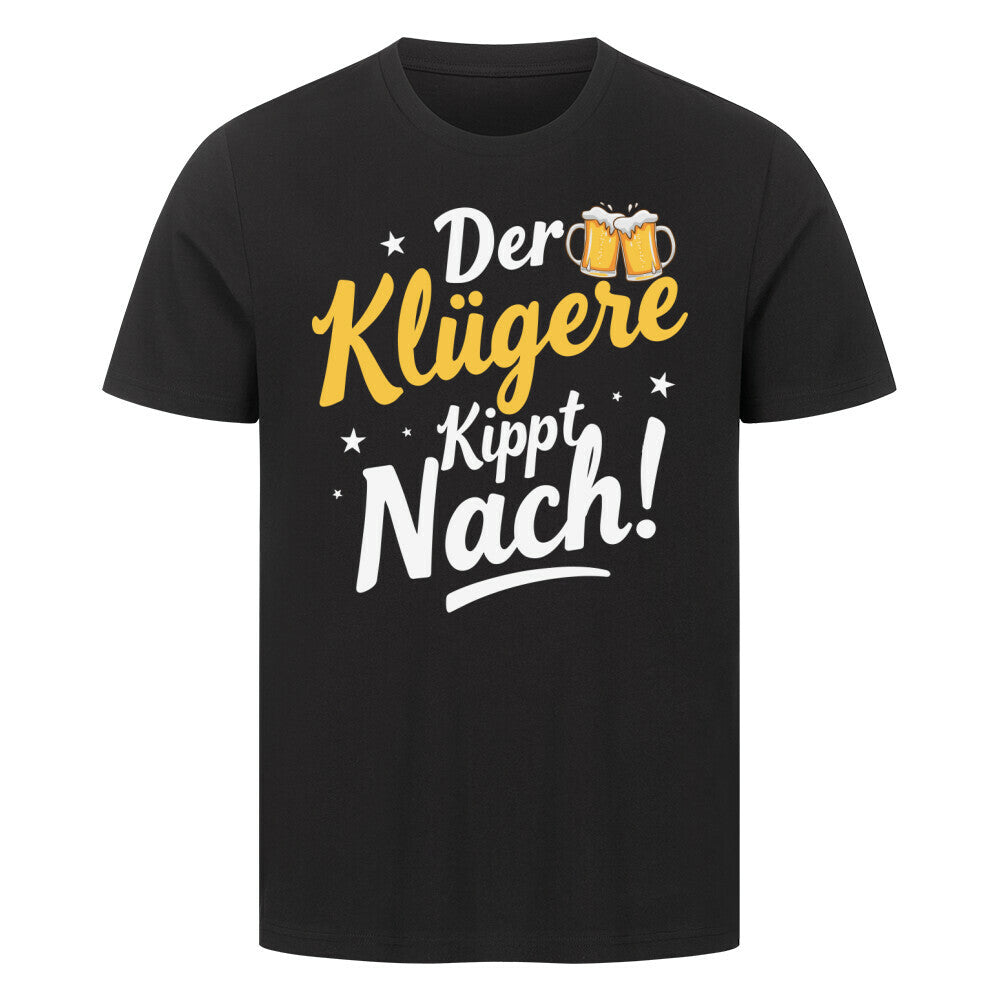 Der Klügere kippt nach Premium T-Shirt mit lustigem Bier Spruch – perfektes Shirt für Bierliebhaber
